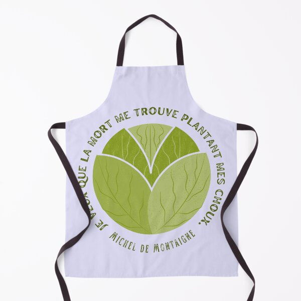 Item preview, Michel de Montaigne quote: Je veux que la mort me trouve plantant mes choux. designed and sold by artbleed.