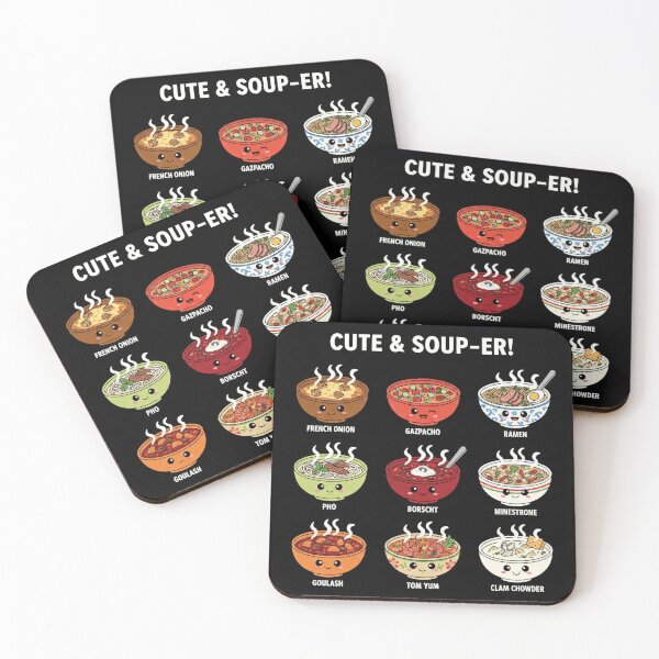 Item preview, Cute Soup-er Food Pun designed and sold by Teeny Quities.