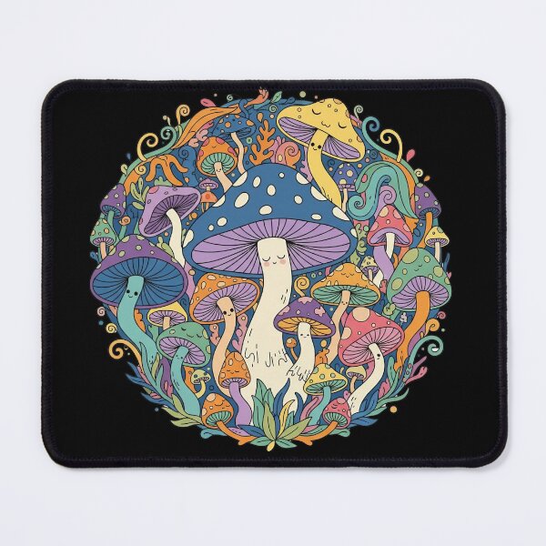 Item preview, Oddly Grounded – Whimsical Mushroom Circle Art T-Shirt designed and sold by Karlas-things.