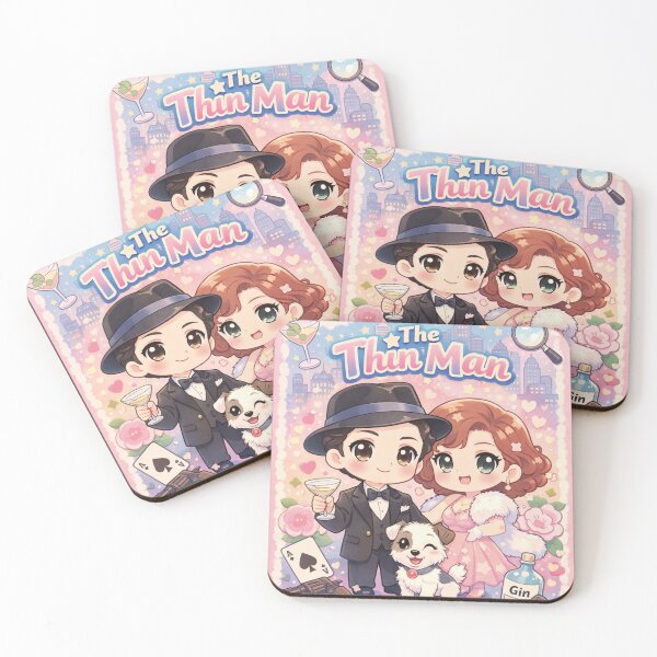 Item preview, The Thin Man – Kawaii Mystery Romance Collage designed and sold by Mauswohn.