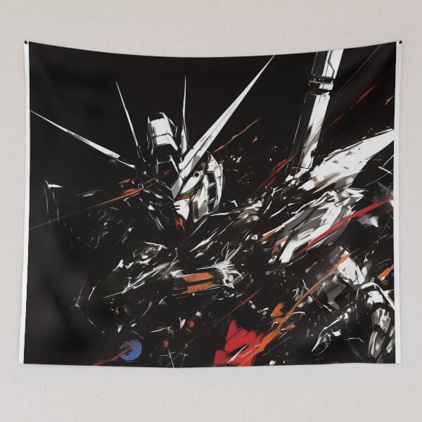 Item preview, Epic Mecha Warrior Abstract Art – Futuristic Robot Battle Illustration designed and sold by Dyan4.