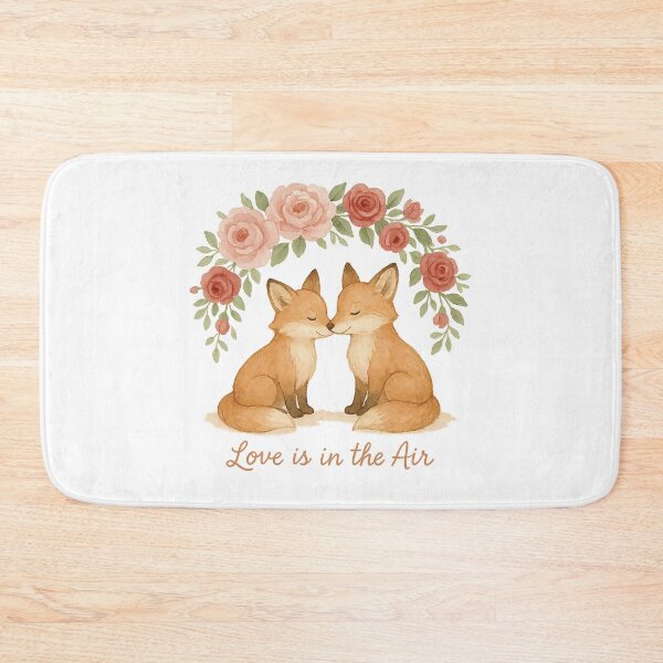 Item preview, Fox & Flowers Valentine designed and sold by ninoni.