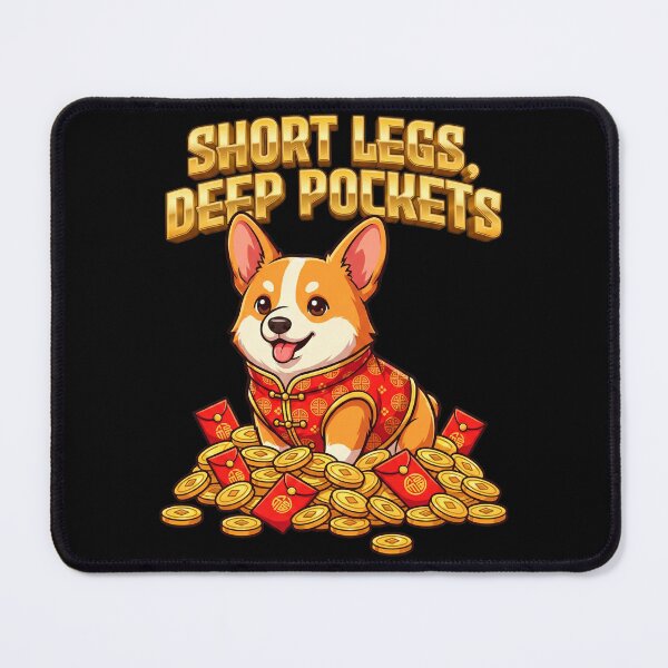 Item preview, Funny Corgi Dog Chinese New Year Wealthy Short Legs Art designed and sold by Tong4130.