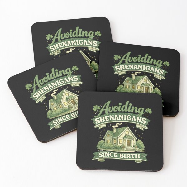 Item preview, Avoiding Shenanigans Since Birth – Sober St. Patrick’s Day Irish Design designed and sold by PunchDrop.