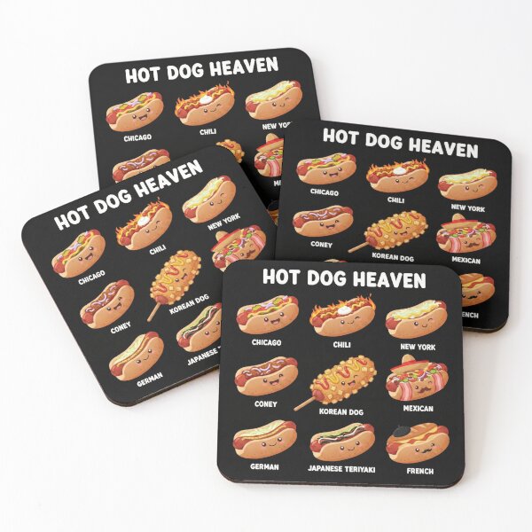 Item preview, Hot Dog Heaven Cute Characters designed and sold by Teeny Quities.