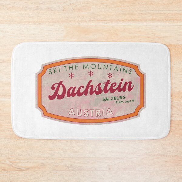 Item preview, Dachstein, Austria, Salzburg, Ski, textured skiing badge designed and sold by Wanderful-roads.