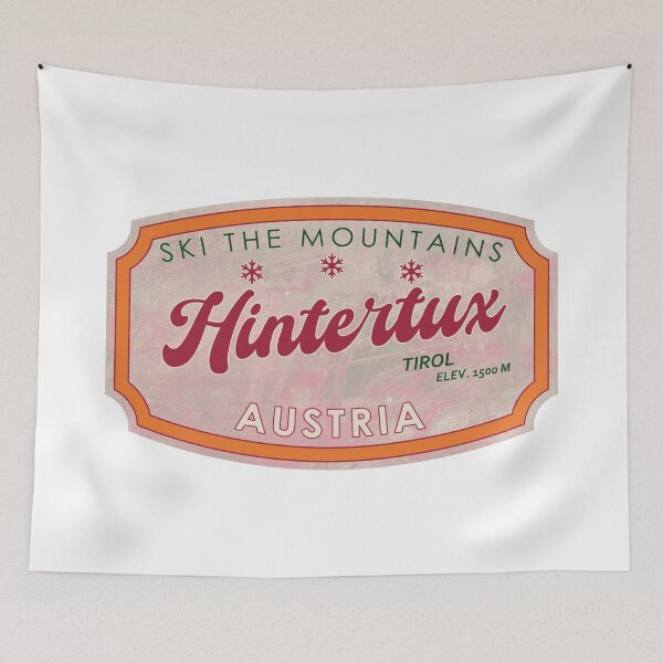 Item preview, Hintertux, Austria, Tirol, Ski, textured skiing badge designed and sold by Wanderful-roads.