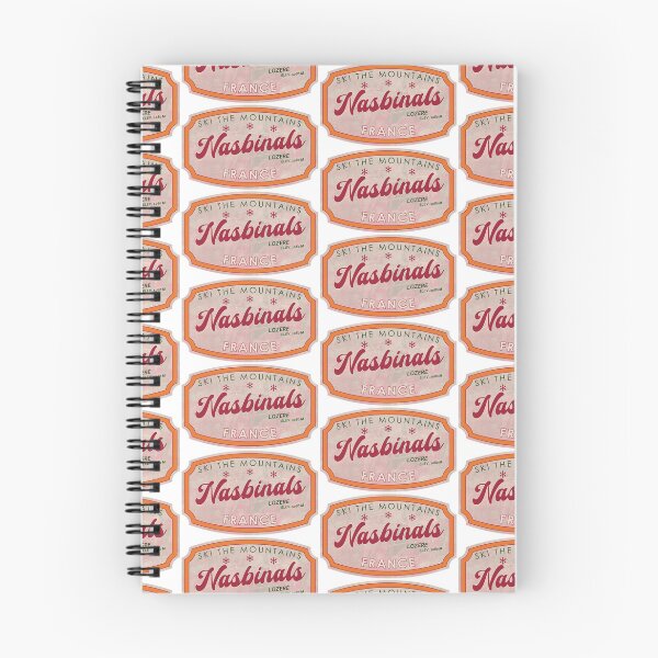 Item preview, Nasbinals, France, Lozère, Ski, textured skiing badge designed and sold by Wanderful-roads.