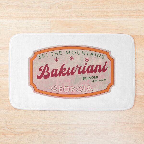 Item preview, Bakuriani, Georgia, Borjomi, Ski, textured skiing badge designed and sold by Wanderful-roads.