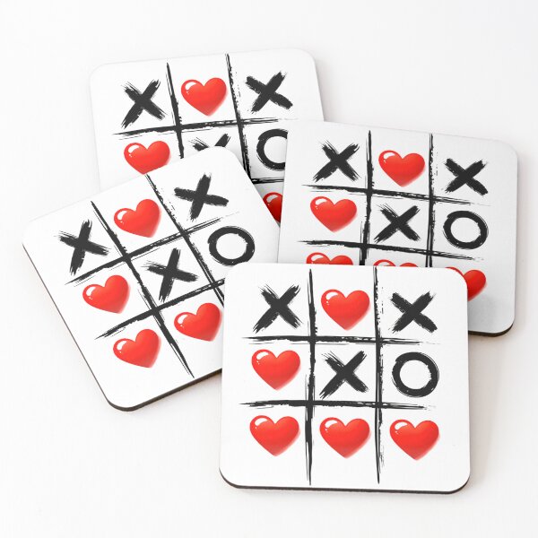 Item preview, Tic Tac Toe Love Valentine Hearts Cute designed and sold by Star3NowForMe.