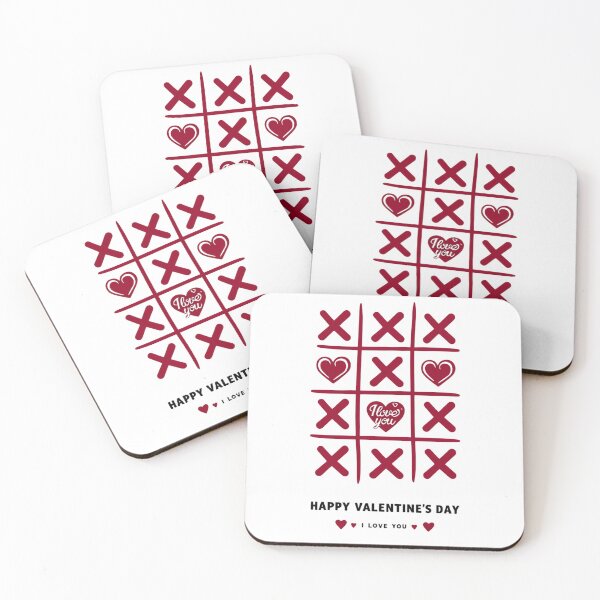 Item preview, Tic Tac Toe Valentine Love Hearts Romantic designed and sold by Star3NowForMe.