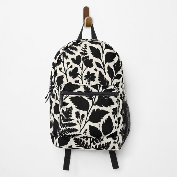 Item preview, Black Botanical Silhouette Pattern – Minimal Floral Nature Design designed and sold by aminz4.