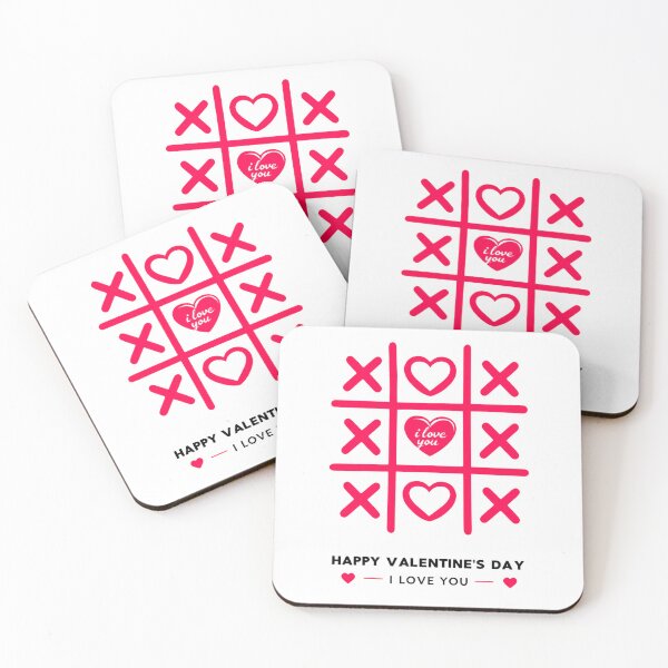 Item preview, Tic Tac Toe Love Valentine Cute Hearts designed and sold by Star3NowForMe.