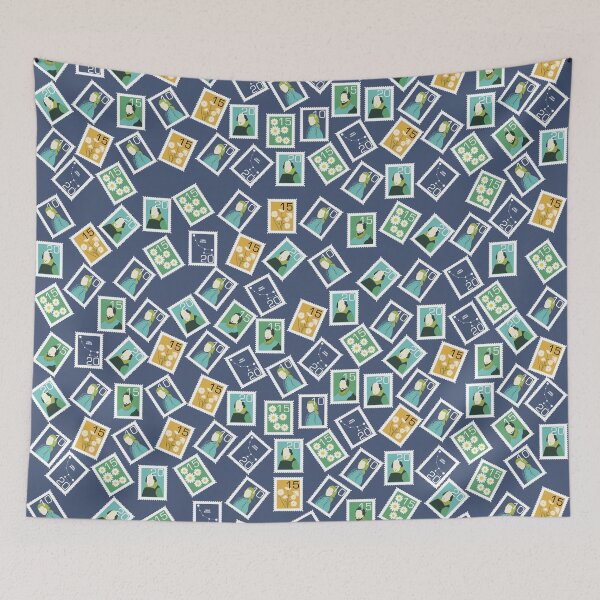 Item preview, Postal Worker Pattern with Stamps designed and sold by kapotka.