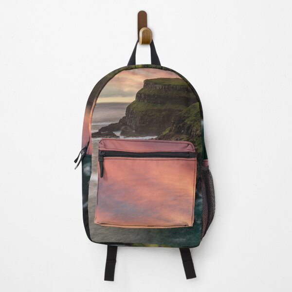 Item preview, Múlafossur Waterfall – Magical sunset in the Faroe Islands designed and sold by Mauswohn.