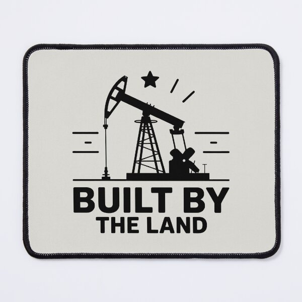 Item preview, Built By The Land Industrial Oil Rig Energy Heritage Art designed and sold by SplashTastic.