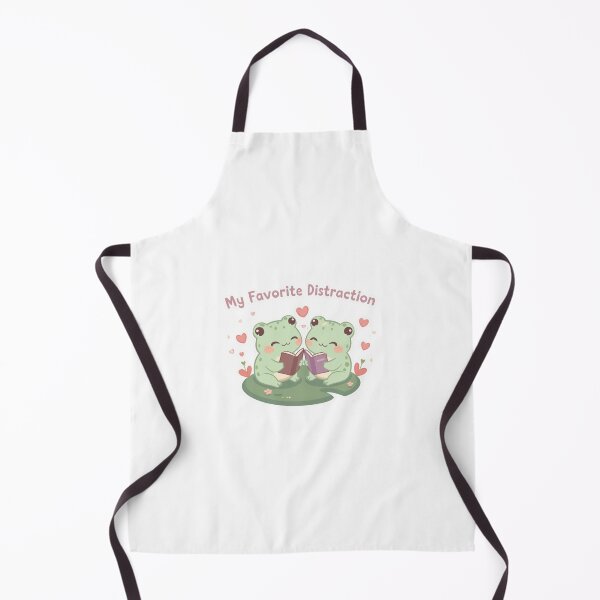 Item preview, My Favorite Distraction - Frog Couple Reading Valentine designed and sold by OrikuStudio.