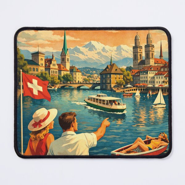 Item preview, Holidays in Zurich – Nostalgic Swiss Travel designed and sold by Mauswohn.