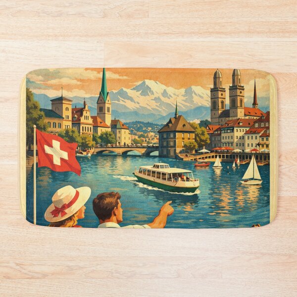 Item preview, Holidays in Zurich – Nostalgic Swiss Travel designed and sold by Mauswohn.