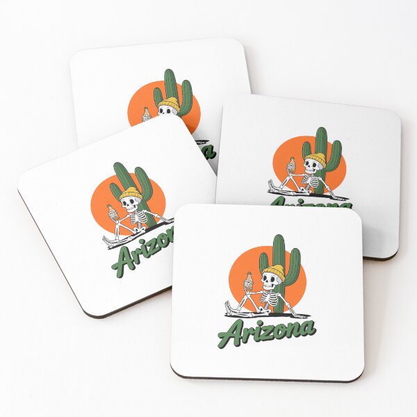 Item preview, Arizona Desert Skeleton — Retro Summer Cactus and Skeleton Illustration designed and sold by Colorful-Garden.