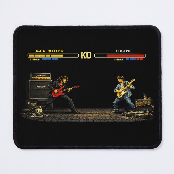 Item preview, Crossroads Guitar Duel – Retro Arcade Fighting Game Pixel Art designed and sold by obstinator.