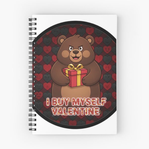 Item preview, I Buy Myself Valentine – Dark Self-Love Bear Sticker designed and sold by Imaginarium of Chaos falcon88 .