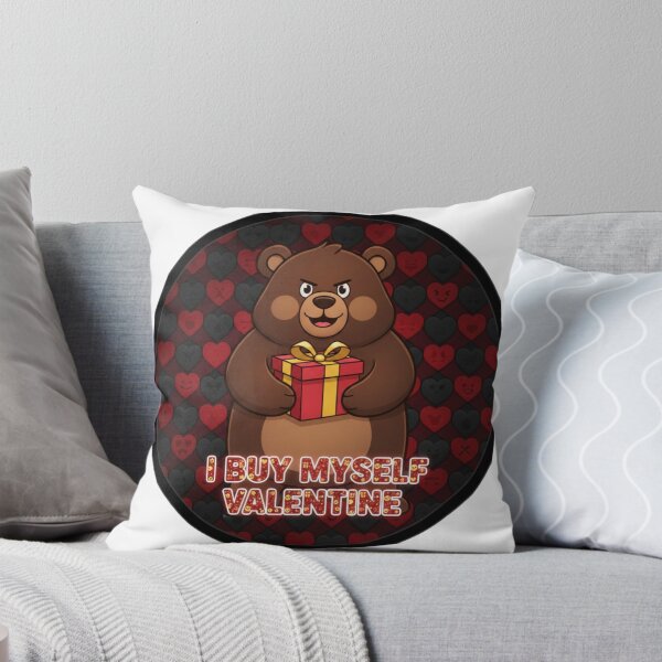 Item preview, I Buy Myself Valentine – Dark Self-Love Bear Sticker designed and sold by Imaginarium of Chaos falcon88 .