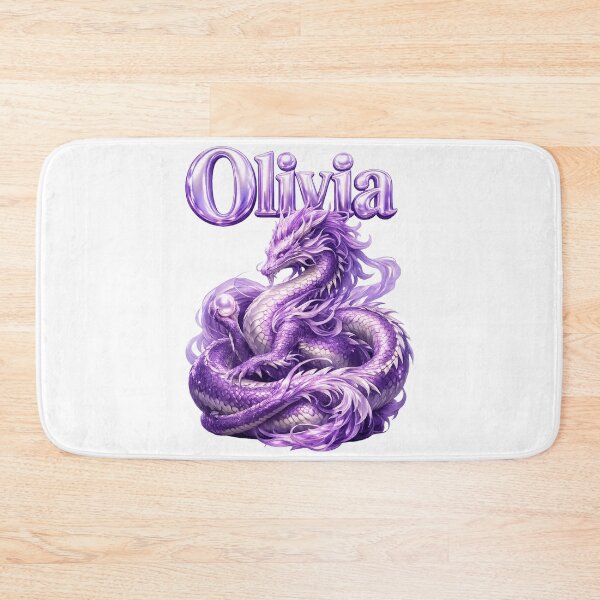 Item preview, Olivia Dragon Chinese Zodiac — Year of the Dragon Eastern Horoscope Name Design | Powerful Fantasy Art designed and sold by AlexLineArt.