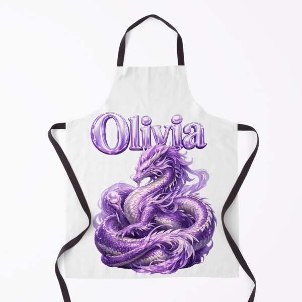 Item preview, Olivia Dragon Chinese Zodiac — Year of the Dragon Eastern Horoscope Name Design | Powerful Fantasy Art designed and sold by AlexLineArt.
