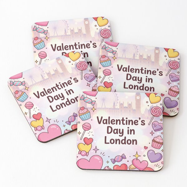 Item preview, Valentine's Day In London Sweet Candy Illustration designed and sold by DGtaLrtcom.