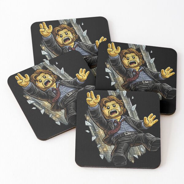 Item preview, Nakatomi Fall – Brick Style Action Movie Art designed and sold by obstinator.