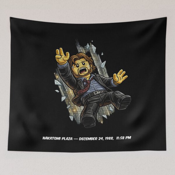 Item preview, Nakatomi Fall – Brick Style Action Movie Art designed and sold by obstinator.