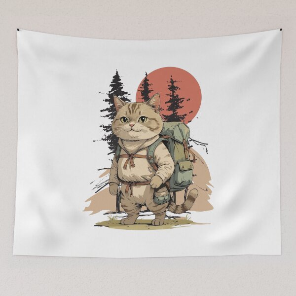 Item preview, Adventure Cat Backpacker designed and sold by yuki-hana.