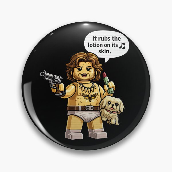 Item preview, Brick Style Horror Parody – Lotion Quote Minifigure Art designed and sold by obstinator.