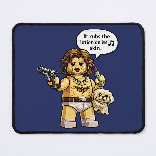 Item preview, Brick Style Horror Parody – Lotion Quote Minifigure Art designed and sold by obstinator.