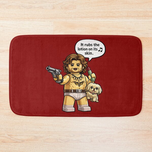 Item preview, Brick Style Horror Parody – Lotion Quote Minifigure Art designed and sold by obstinator.