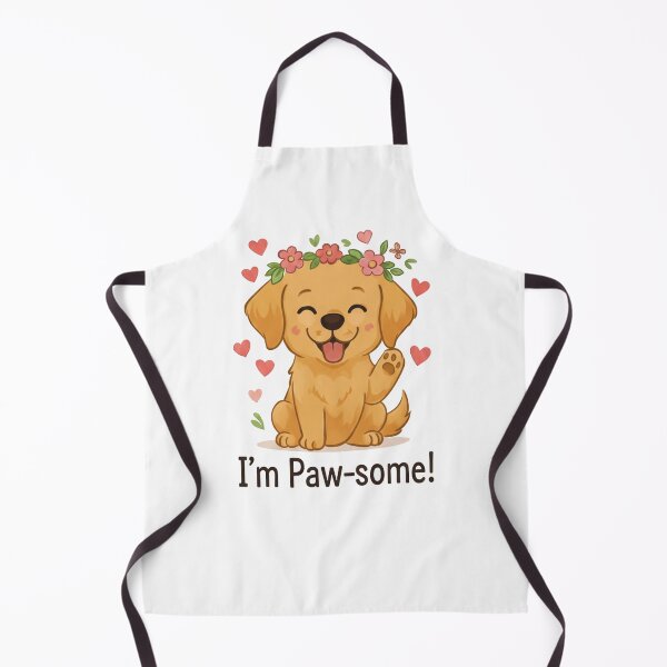 Item preview, Cute Golden Retriever Puppy "I'm Paw-some designed and sold by Wear And Were.