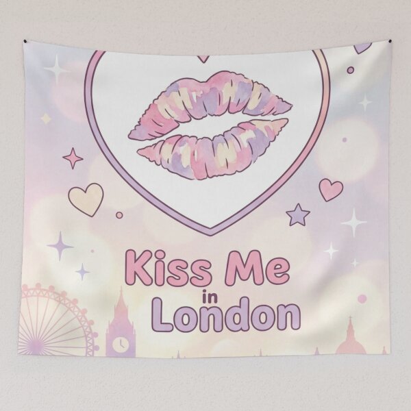 Item preview, Romantic Kiss Me In London Pastel Skyline designed and sold by DGtaLrtcom.