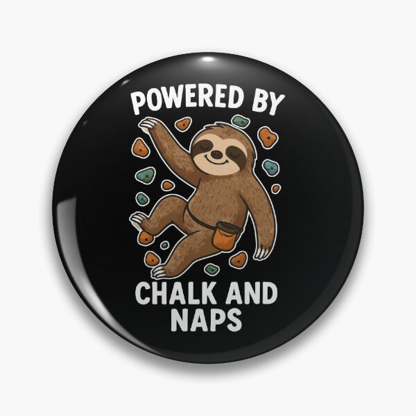Item preview, Funny bouldering shirt – sloth with chalk designed and sold by Pineapple-Tree.