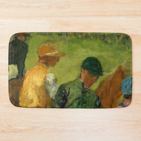 Item preview, Four Jockeys by Edgar Degas: Impressionist Equestrian Fine Art Poster designed and sold by artofuniverse.