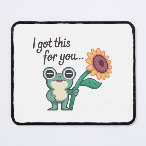 Item preview, Cute Frog Encouragement With Sunflower designed and sold by MonkiFlipp.
