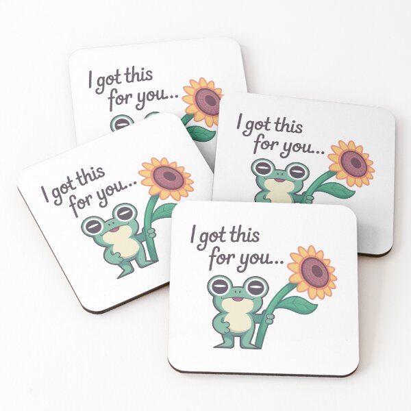 Item preview, Cute Frog Encouragement With Sunflower designed and sold by MonkiFlipp.