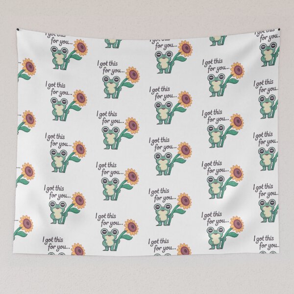 Item preview, Cute Frog Encouragement With Sunflower designed and sold by MonkiFlipp.