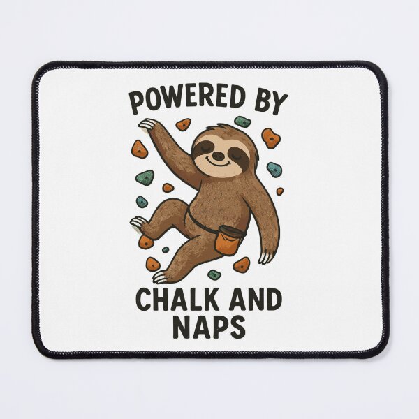 Item preview, Funny bouldering shirt – sloth with chalk designed and sold by Pineapple-Tree.