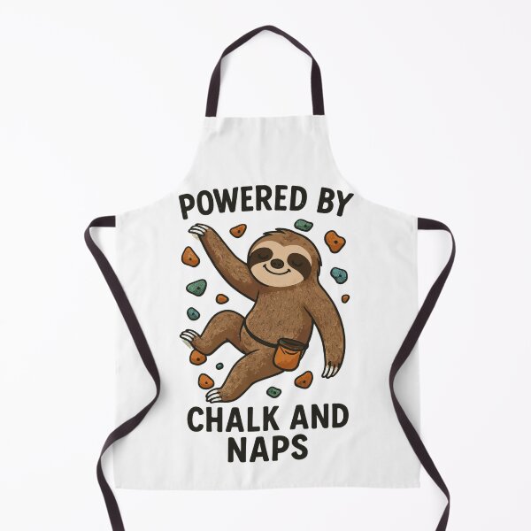 Item preview, Funny bouldering shirt – sloth with chalk designed and sold by Pineapple-Tree.