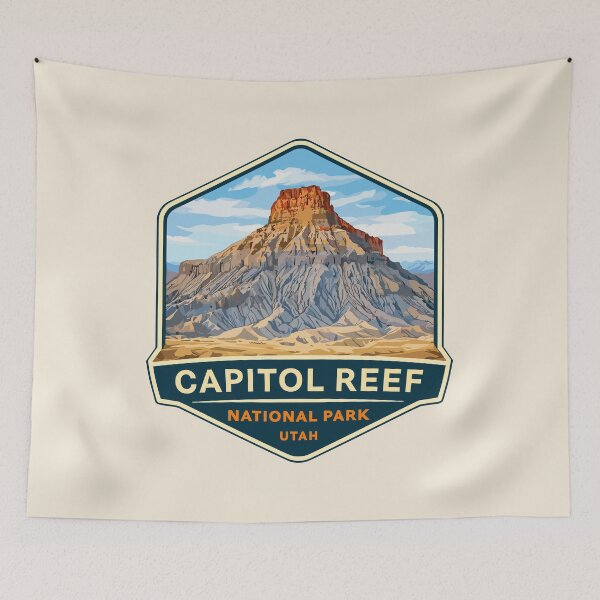 Item preview, Capitol Reef National Park Utah Sticker designed and sold by Gideon Emmerich.