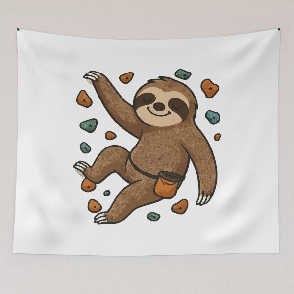 Item preview, Funny bouldering shirt with a sloth designed and sold by Pineapple-Tree.