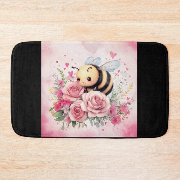Item preview, Floral Valentine Bee – Cute Kawaii Bumblebee with Roses designed and sold by SmartyWonders.