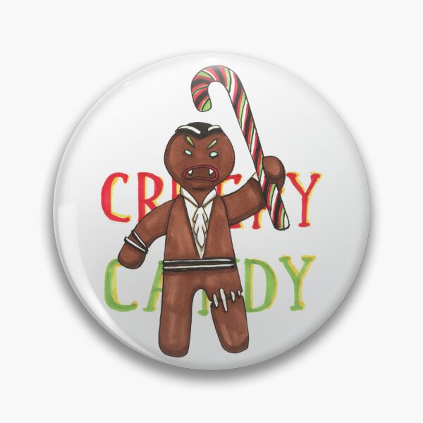 Item preview, Creepy Candy — Dark Gingerbread Man Illustration designed and sold by BlackLineLab.