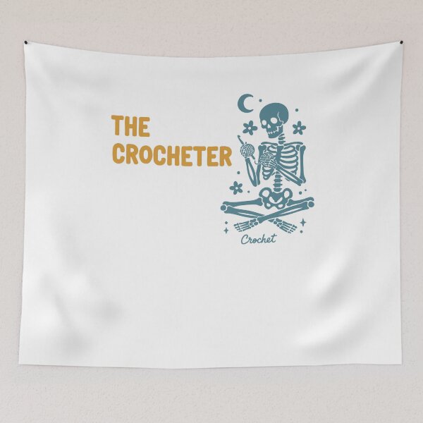 Item preview, Funny Crochet Lover The Crocheter Skeleton Crochet designed and sold by LuminOrb.